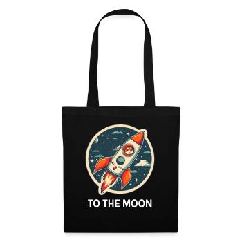 To The Moon Shiba Inu Rocket Crypto Dog Bitcoin. - Tote Bag - black - Front