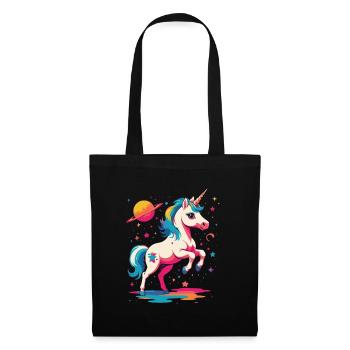 Licorne Fille Drôle Licornes Grand Design - Sac en tissu - noir - Devant