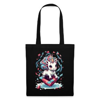 Cute Unicorn Girl Funny Unicorns - Tote Bag - black - Front