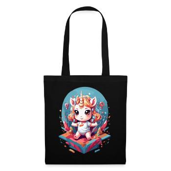 Unique Birthday Cute Unicorn Design - Tote Bag - black - Front