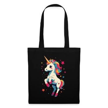 Unique Birthday Motif Funny Unicorns - Tote Bag - black - Front