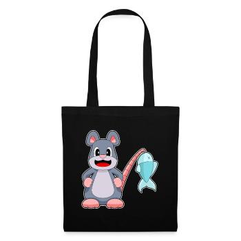 Mouse Angler Fish Fishing - Tote Bag - black - Front