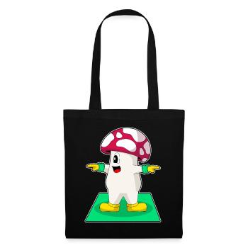 Mushroom Yoga Fitness Gymnastique - Sac en tissu - noir - Devant