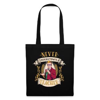 Cadeau drôle de spécialiste de la formation des enseignants - Sac en tissu - noir - Devant