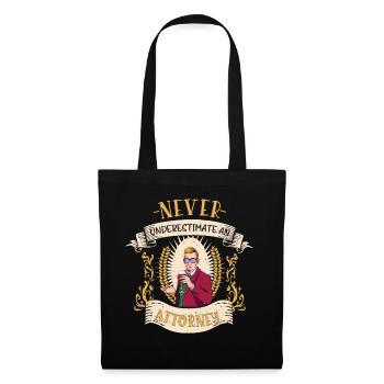 Lawyer Attorney Jurist Funny Gift - Tote Bag - black - Front
