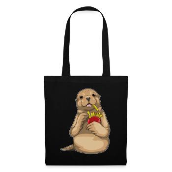 Seal French fries - Tote Bag - black - Front