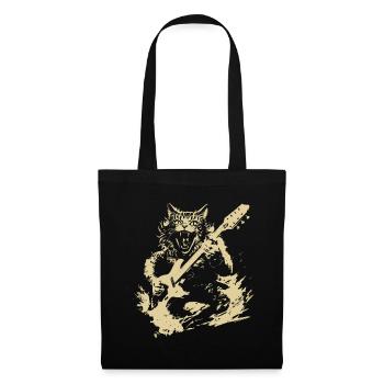 Miau Katze Spielt Gitarre Instrumente Awesome - Stoffbeutel - Schwarz - Vorne