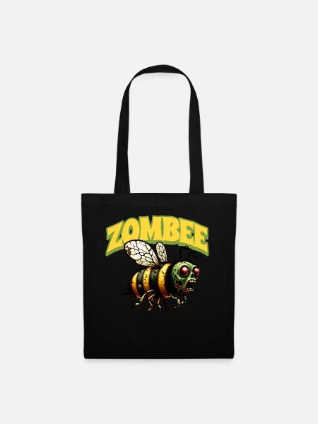 Zombie Biene Zombee - Stoffbeutel - Schwarz