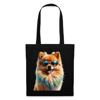 Pomeranian Pomeranian Sunglasses Dog Print - Tote Bag - black - Front