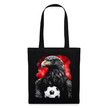 Adler Fußball Bunt Österreich Tier Design Print - Stoffbeutel - Schwarz - Vorne