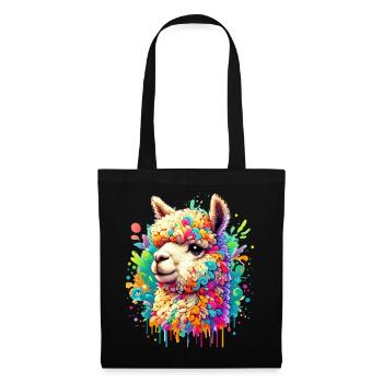 Alpaca - Tote Bag - black - Front