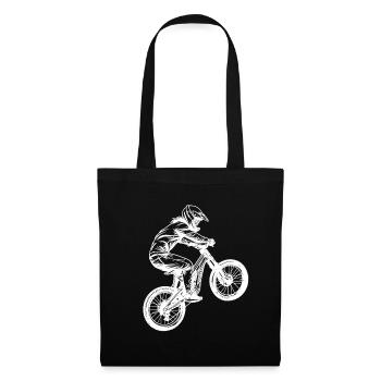 Fille de vélo de montagne - Sac en tissu - noir - Devant