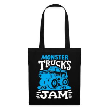 Monstertruck Truck - Stoffbeutel - Schwarz - Vorne