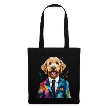 Costume Goldendoodle Chien Animal Design Imprimer - Sac en tissu - noir - Devant