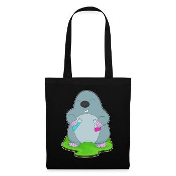 Mole Scientist Test Tube Laboratory - Tote Bag - black - Front