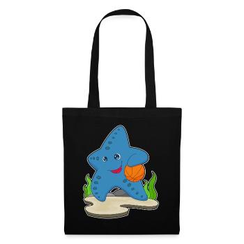 Starfish Basketteur Basketteur - Sac en tissu - noir - Devant