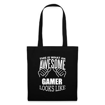 Gaming - Tote Bag - black - Front