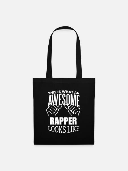 Rapper Rapper Rapper - Stoffbeutel - Schwarz