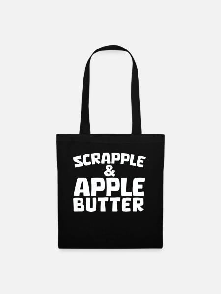 Scrapple und Apfelbutter Apfelpflücken - Stoffbeutel - Schwarz