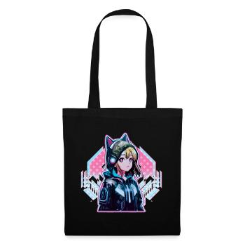 Anime Vaporwave Hard Techno Dark Tekno - Tote Bag - black - Front