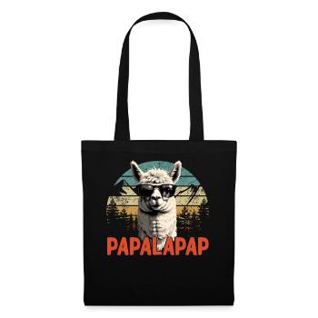 Funny Llama Dad Papalapap Perfect Father's Day - Tote Bag - black - Front