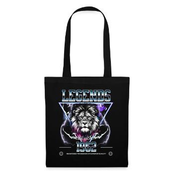 1962 Anniversaire Année de naissance Leo - Sac en tissu - noir - Devant