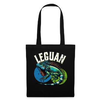 Iguane - Sac en tissu - noir - Devant