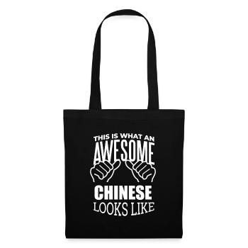 Chine - Sac en tissu - noir - Devant