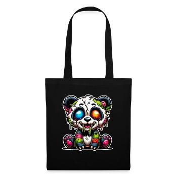 Panda Zombie Monster Halloween - Tote Bag - black - Front
