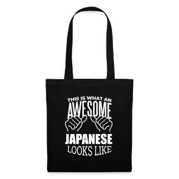 Japon - Sac en tissu - noir - Devant