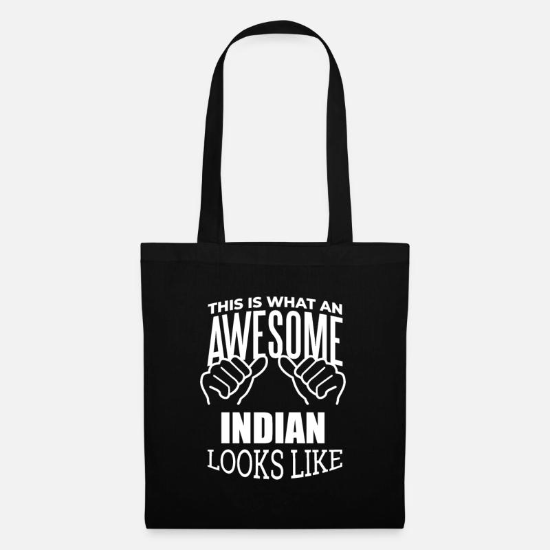 India - Tote Bag - black