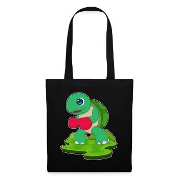 Turtle Boxer Boxing Gloves Boxing - Tote Bag - black - Front