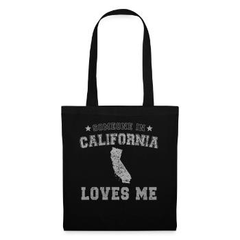Quelqu’un en Californie m’aime Grunge - Sac en tissu - noir - Devant