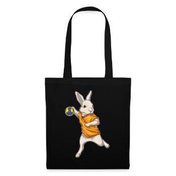 Rabbit Handball Player Handball - Tote Bag - black - Front