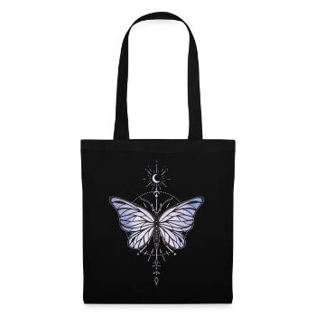 Papillon mignon Kawaii Occulte Satanique Pastel Gothique - Sac en tissu - noir - Devant