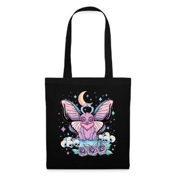 Moth Man Kawaii Occulte Satanique Pastel - Sac en tissu - noir - Devant