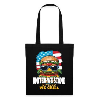 Lustiges Bbq-wortspiel-retro-vintage-hotdog-design - Stoffbeutel - Schwarz - Vorne