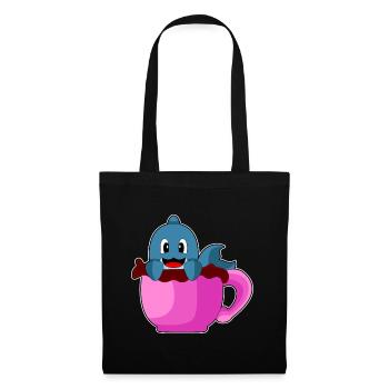 Tasse à café Dolphin - Sac en tissu - noir - Devant