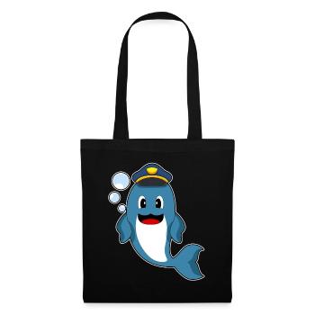 Dolphin Policeman Police - Tote Bag - black - Front