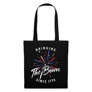 Brings the boom since 1776 retro vintage design - Tote Bag - black - Front