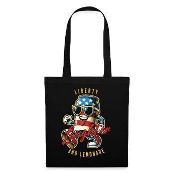 Liberty Laughter Limonade Retro Vintage Design - Stoffbeutel - Schwarz - Vorne