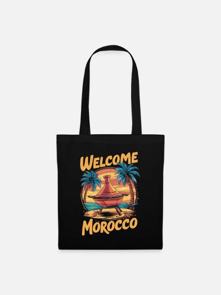 Willkommen bei Morocco Dreamfire - Stoffbeutel - Schwarz