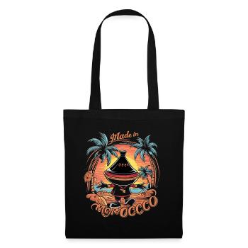 Panneau sur le thème du Maroc Desgeboie - Sac en tissu - noir - Devant