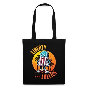 Liberty Et Suces Design Vintage Rétro - Sac en tissu - noir - Devant