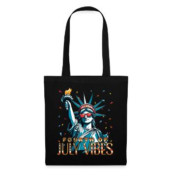 Ambiance du 4 juillet, célébrations de la Statue de la Liberté - Sac en tissu - noir - Devant