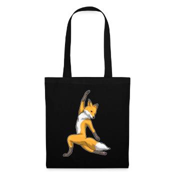 Fuchs Yoga Fitness Gymnastik - Stoffbeutel - Schwarz - Vorne
