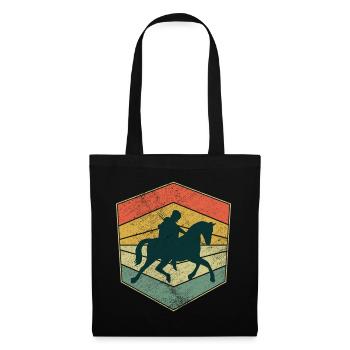 Joute rétro vintage Ren Faire - Sac en tissu - noir - Devant
