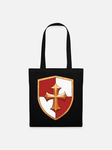 Shield Ren Faire Ritterturnier - Stoffbeutel - Schwarz