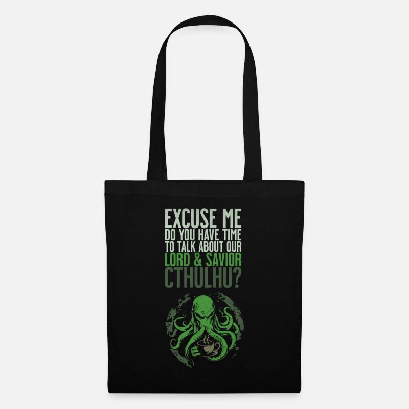 Lord & Savior Cthulhu Kult Lovecraft Necronomicon - Stoffbeutel - Schwarz
