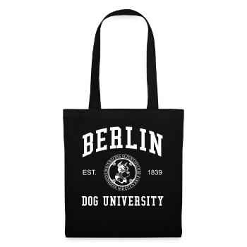 Université canine de Berlin Universität Hochschule Uni - Sac en tissu - noir - Devant